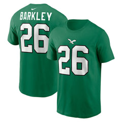 Saquon Barkley Philadelphia Eagles Player Name & Number T-Shirt - Kelly Green | Nike online