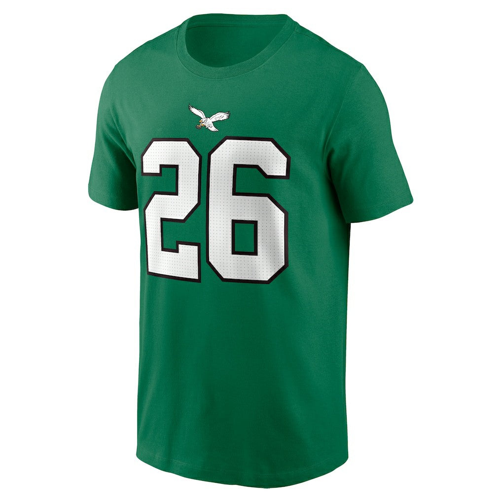 Saquon Barkley Philadelphia Eagles Player Name & Number T-Shirt - Kelly Green | Nike online