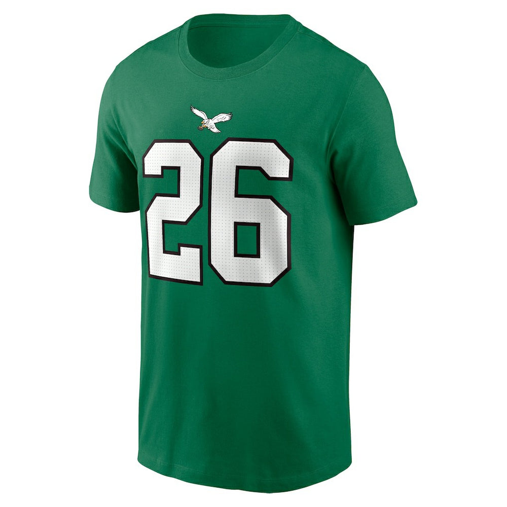 Saquon Barkley Philadelphia Eagles Player Name & Number T-Shirt - Kelly Green | Nike online