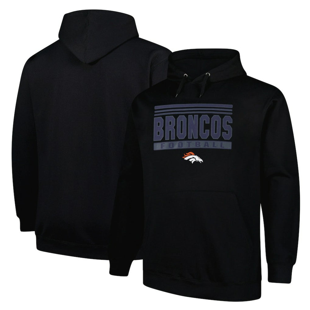 Denver Broncos Big & Tall Pop Pullover Hoodie - Black outlet