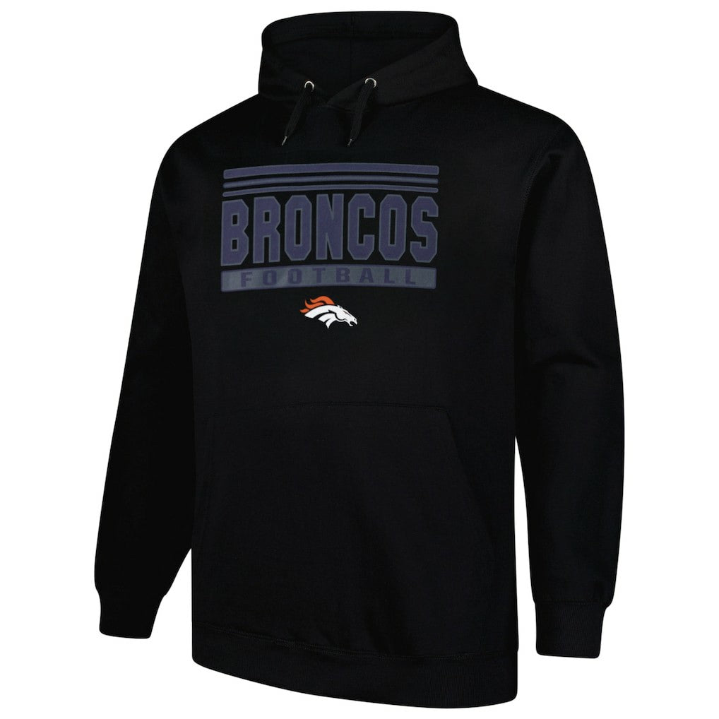 Denver Broncos Big & Tall Pop Pullover Hoodie - Black outlet