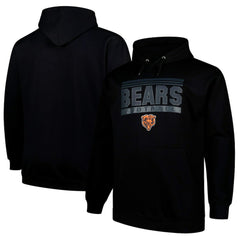 Chicago Bears Big & Tall Pop Pullover Hoodie - Black discount