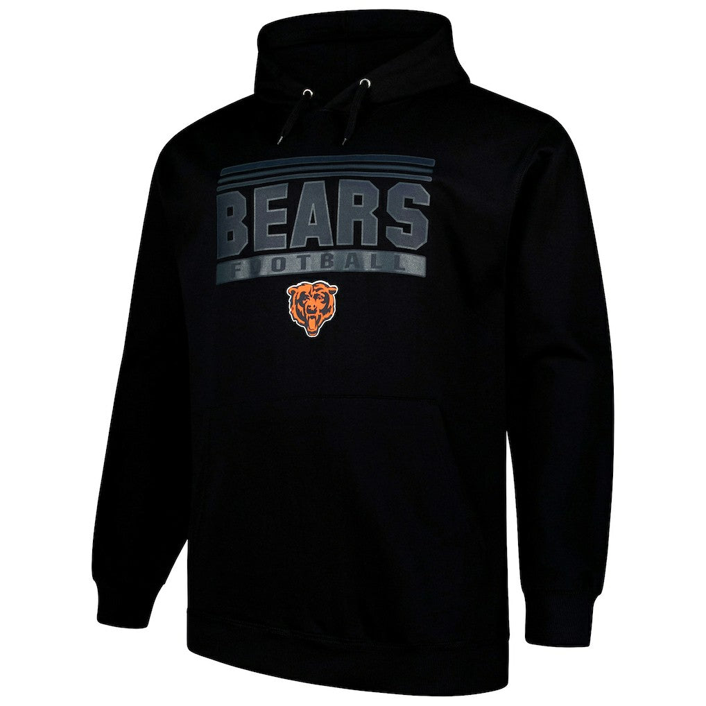 Chicago Bears Big & Tall Pop Pullover Hoodie - Black discount