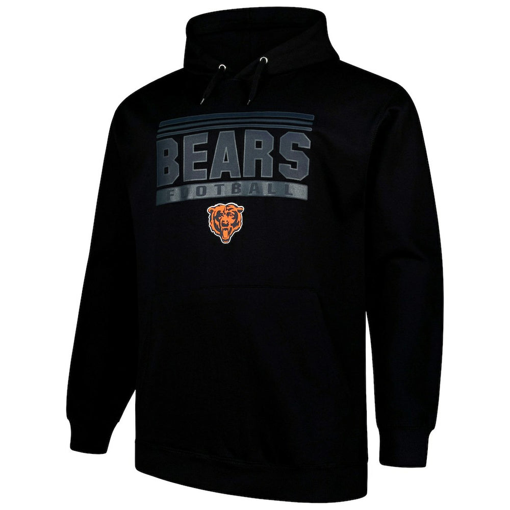 Chicago Bears Big & Tall Pop Pullover Hoodie - Black discount
