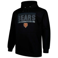 Chicago Bears Big & Tall Pop Pullover Hoodie - Black discount