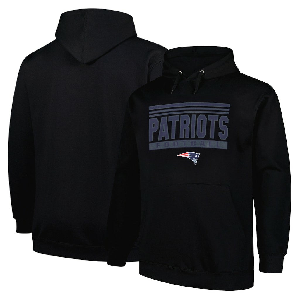 New England Patriots Big & Tall Pop Pullover Hoodie - Black on sale