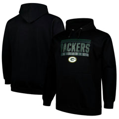 Green Bay Packers Big & Tall Pop Pullover Hoodie - Black sale
