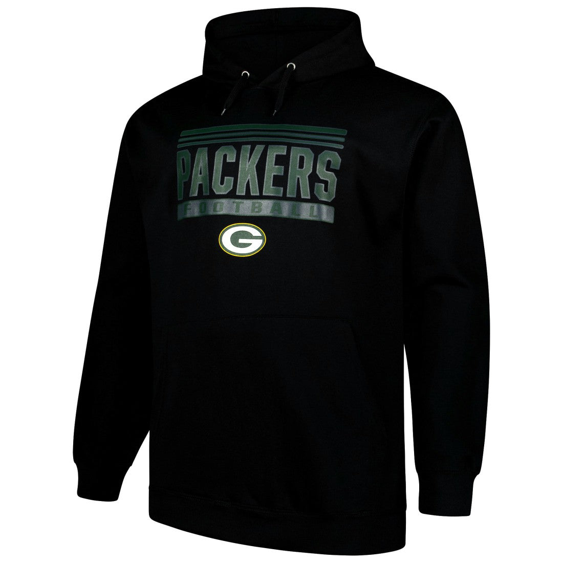 Green Bay Packers Big & Tall Pop Pullover Hoodie - Black sale