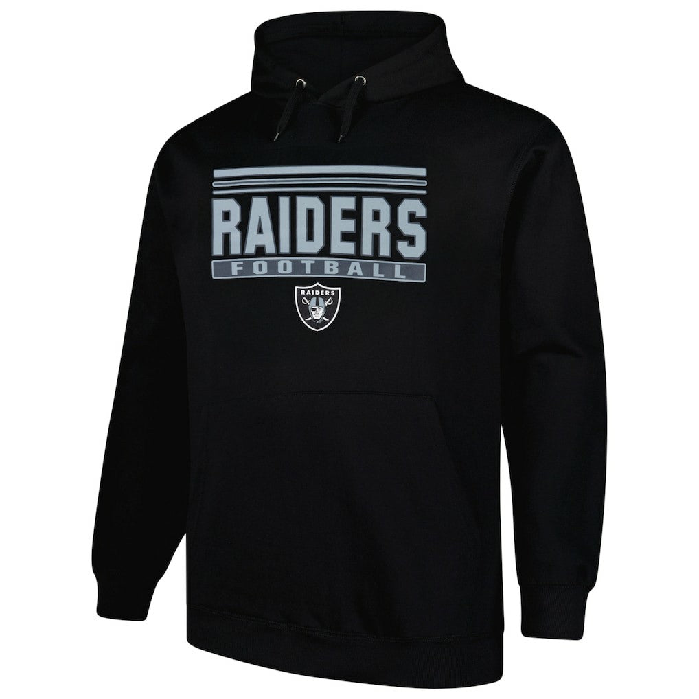 Las Vegas Raiders Big & Tall Pop Pullover Hoodie - Black sale