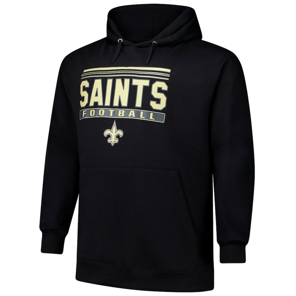 New Orleans Saints Big & Tall Pop Pullover Hoodie - Black cheap