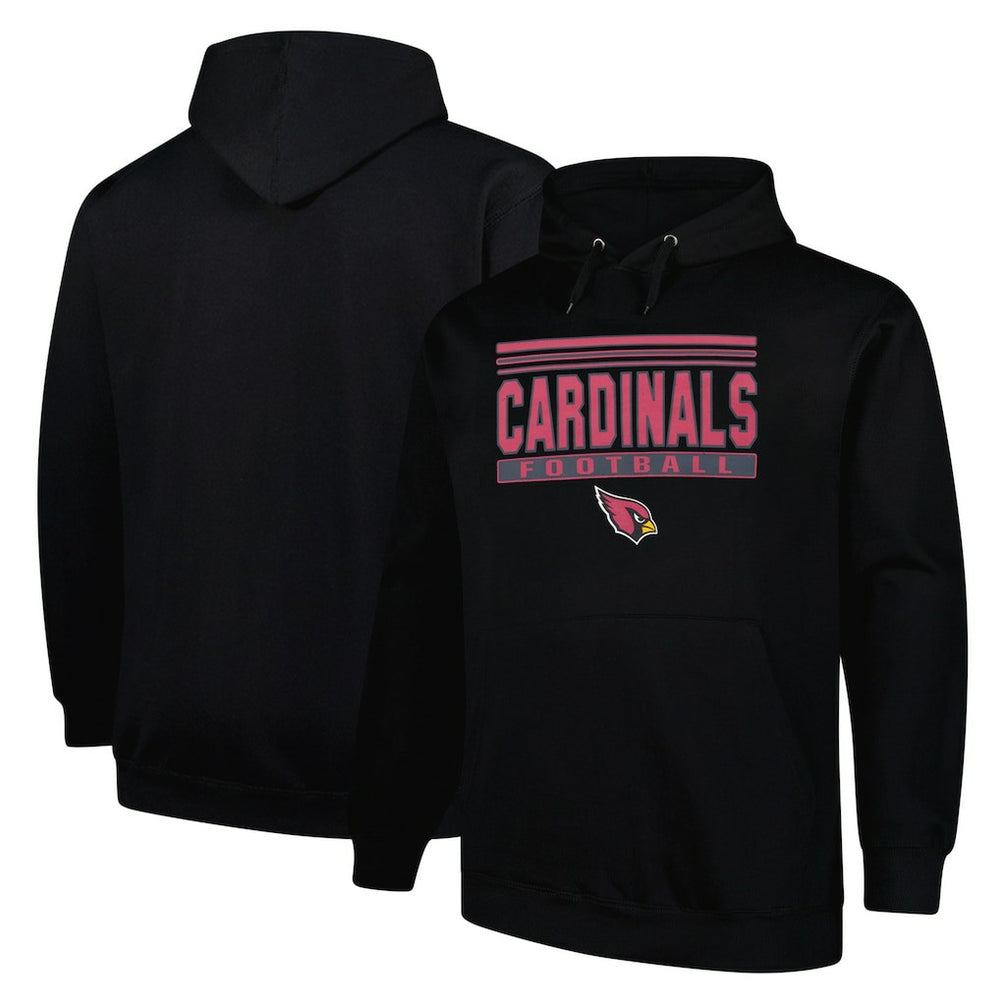 Arizona Cardinals Big & Tall Pop Pullover Hoodie - Black discount