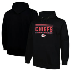 Kansas City Chiefs Big & Tall Pop Pullover Hoodie - Black on sale