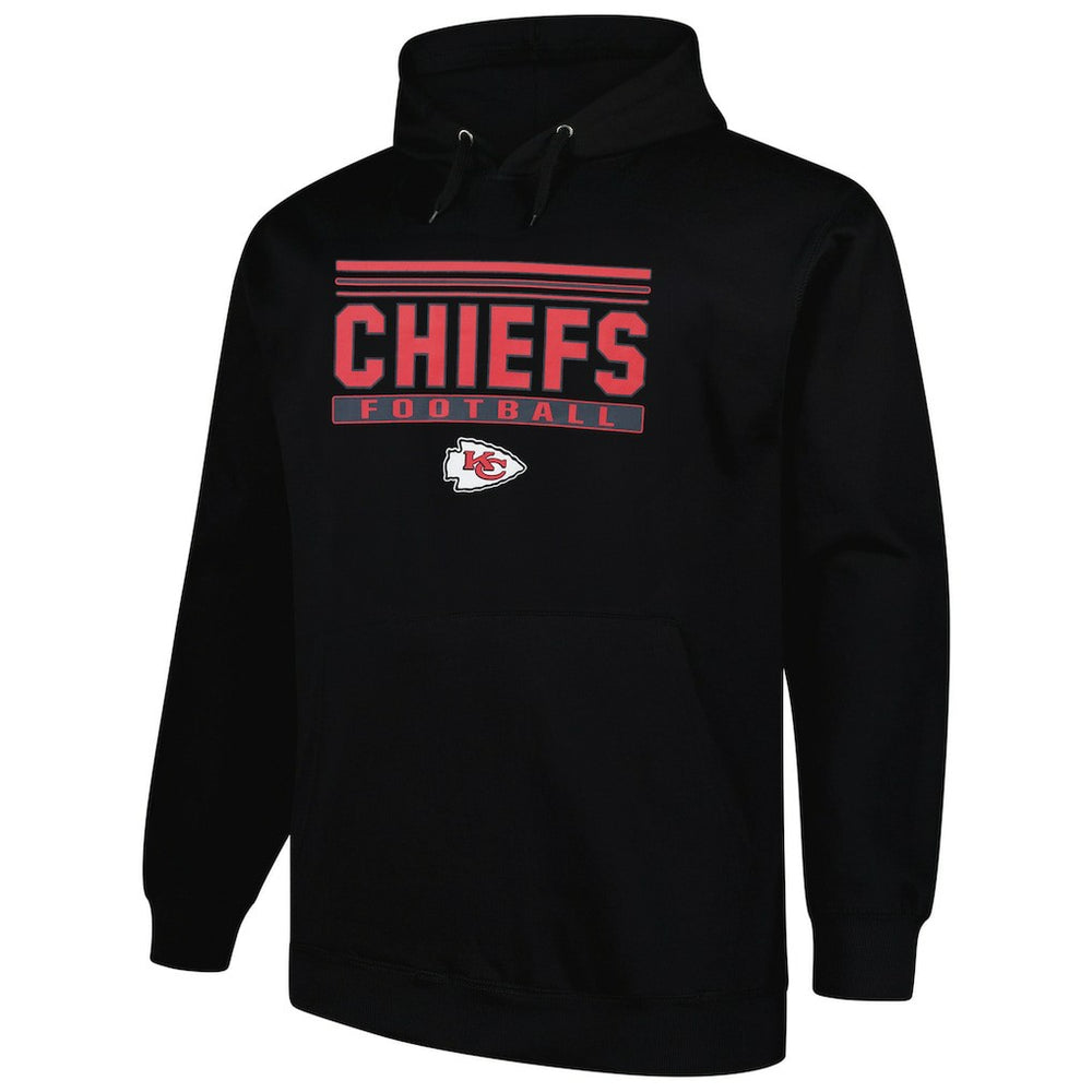 Kansas City Chiefs Big & Tall Pop Pullover Hoodie - Black on sale