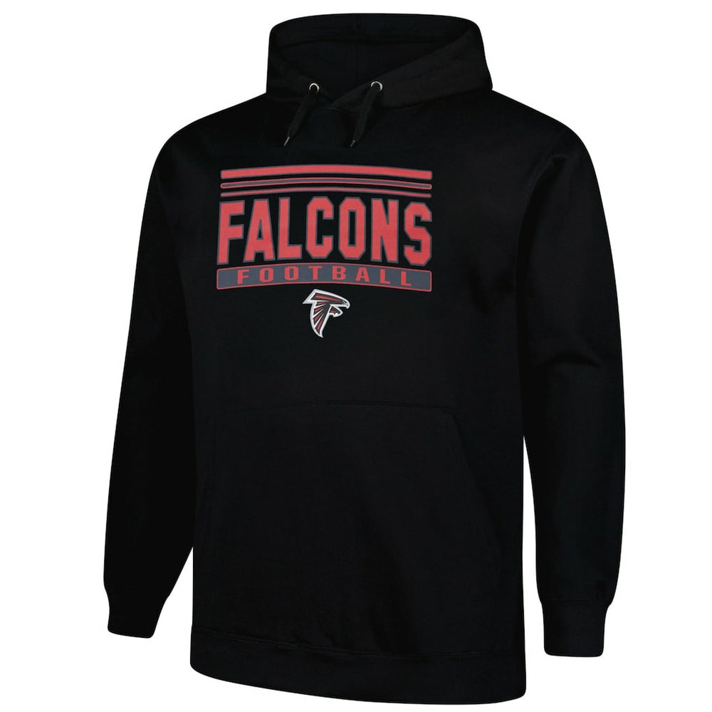 Atlanta Falcons Big & Tall Pop Pullover Hoodie - Black on sale