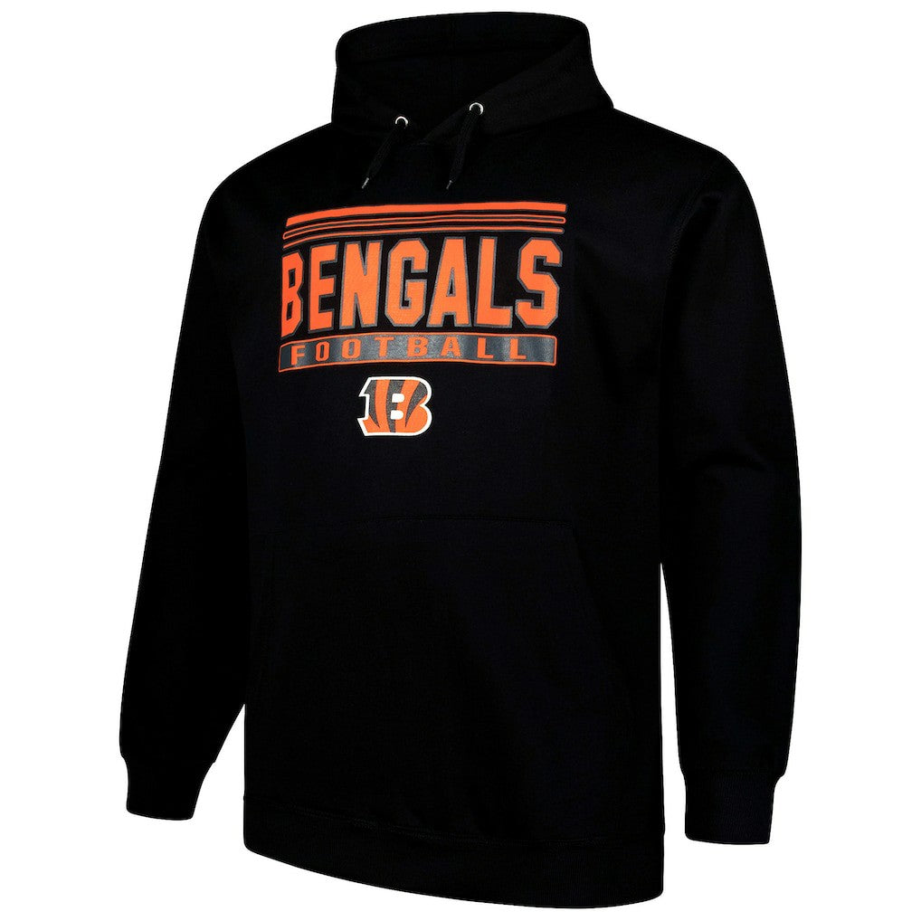 Cincinnati Bengals Big & Tall Pop Pullover Hoodie - Black sale