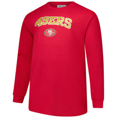 San Francisco 49ers Big & Tall Thermal Long Sleeve T-Shirt - Scarlet cheap
