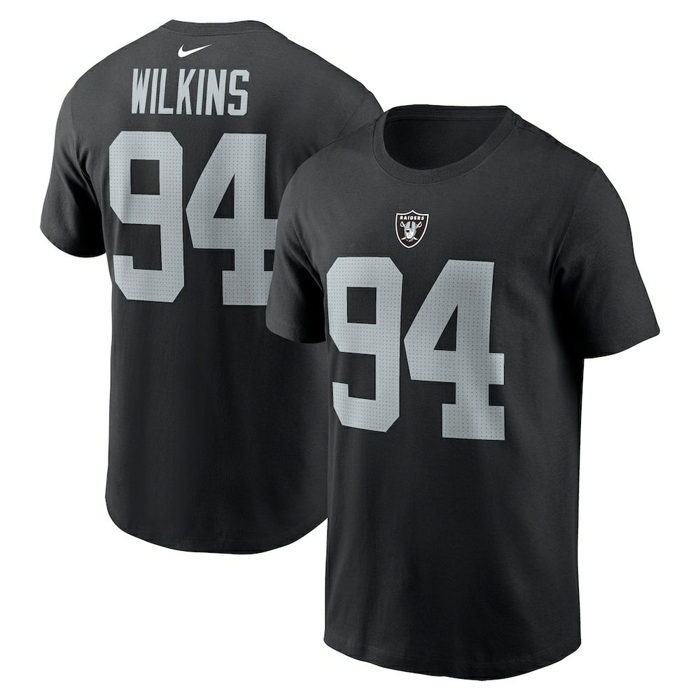 Christian Wilkins Las Vegas Raiders Player Name & Number T-Shirt - Black | Nike on sale