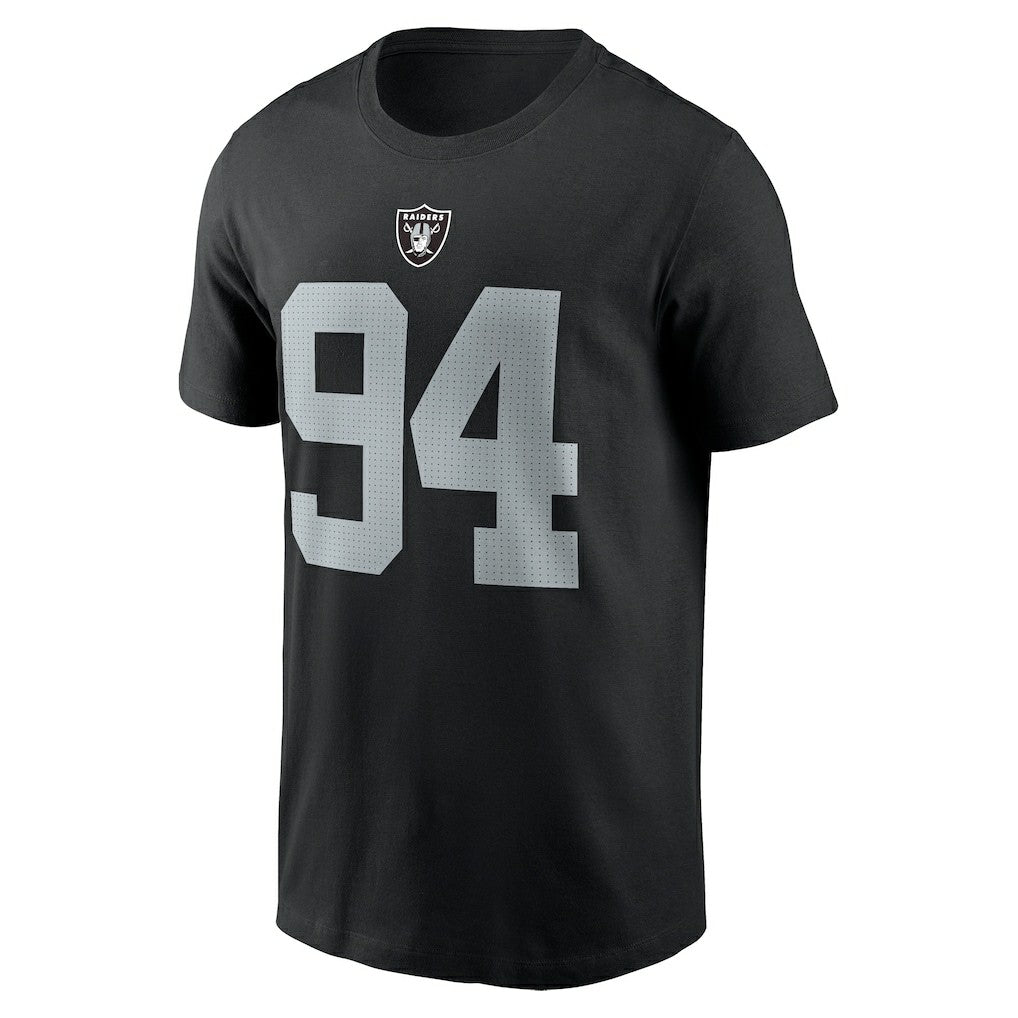 Christian Wilkins Las Vegas Raiders Player Name & Number T-Shirt - Black | Nike on sale