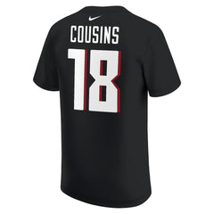 Kirk Cousins Atlanta Falcons Youth Player Name & Number T-Shirt - Black | Nike for sale