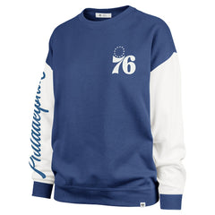 Philadelphia 76ers '47 Women's Plus Size Oversized Rise Andie Pullover Sweatshirt - Royal | 47 brand online