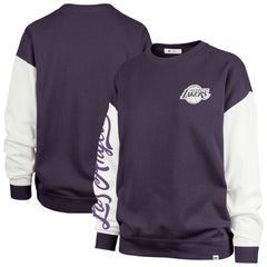 Los Angeles Lakers '47 Women's Plus Size Oversized Rise Andie Pullover Sweatshirt - Purple | 47 brand on sale