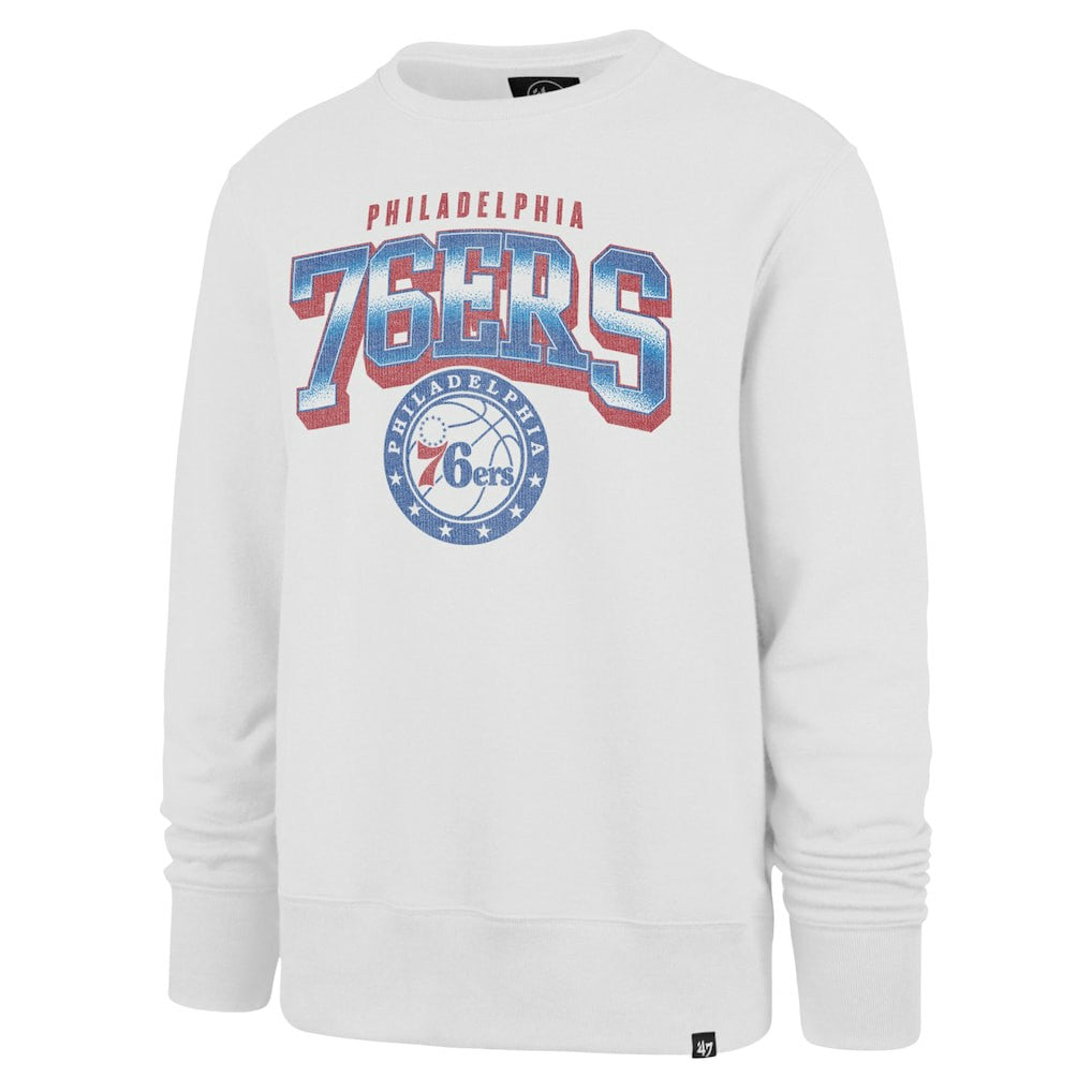 Philadelphia 76ers '47 Big & Tall Spotlight Headline Pullover Sweatshirt - Cream | 47 brand online