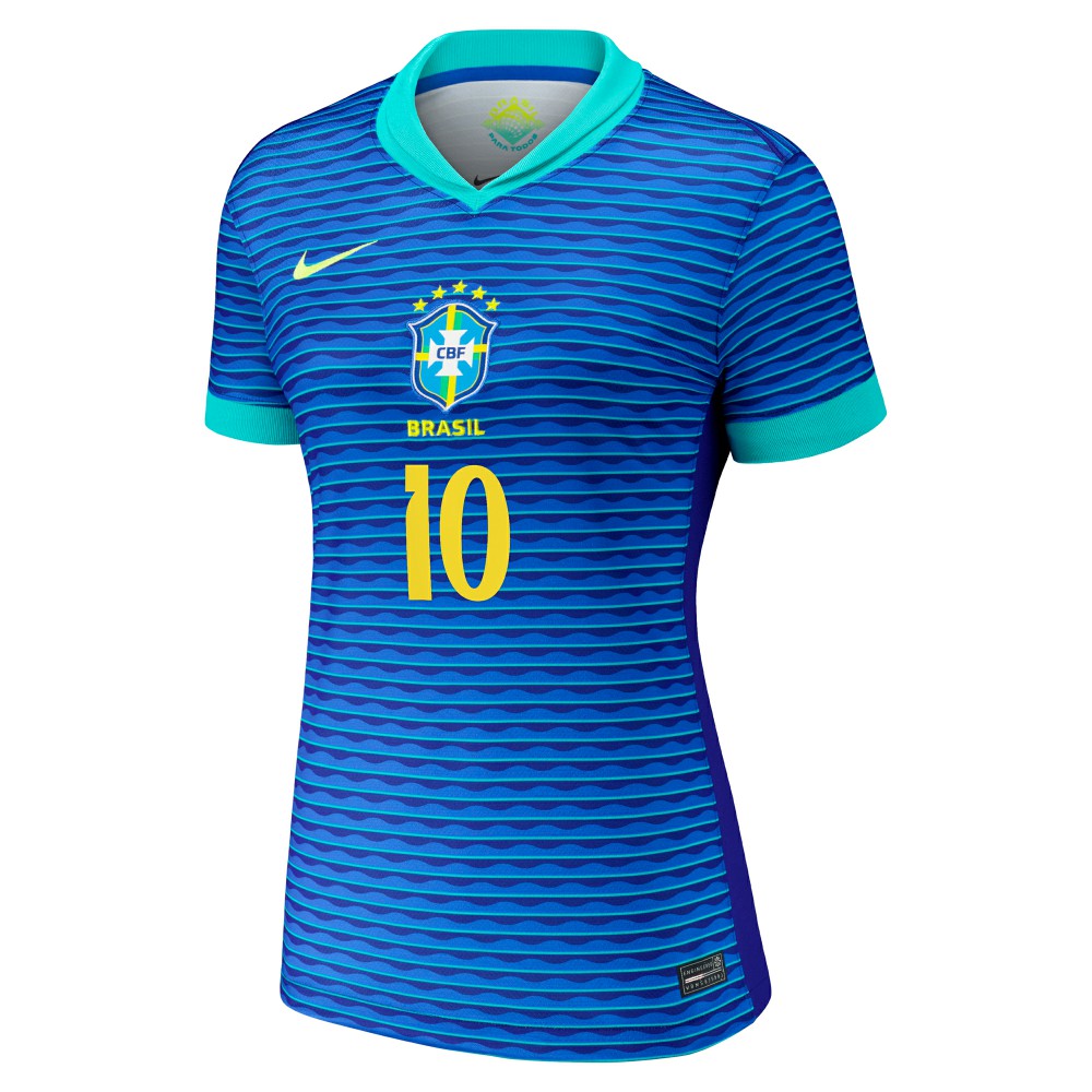 Neymar Jr. Brazil National Team Women's 2024 Away Stadium Replica Player Jersey – Blue | Nike on sale