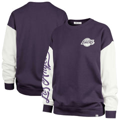 Los Angeles Lakers '47 Women's Rise Andie Pullover Sweatshirt - Oversized Pullover Sweatshirt Purple | 47 brand shop