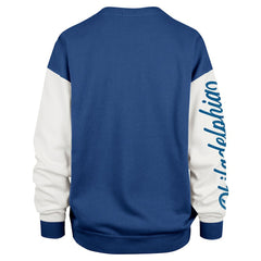 Philadelphia 76ers '47 Women's Rise Andie Oversized Pullover Sweatshirt - Royal | 47 brand outlet