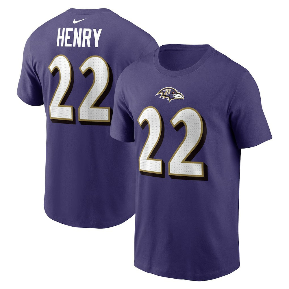 Derrick Henry Baltimore Ravens Player Name & Number T-Shirt - Purple | Nike outlet