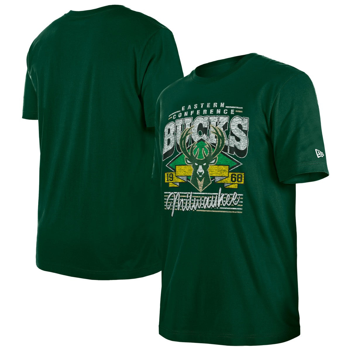 Milwaukee Bucks Sport Classics T-Shirt - Hunter Green | New Era sale