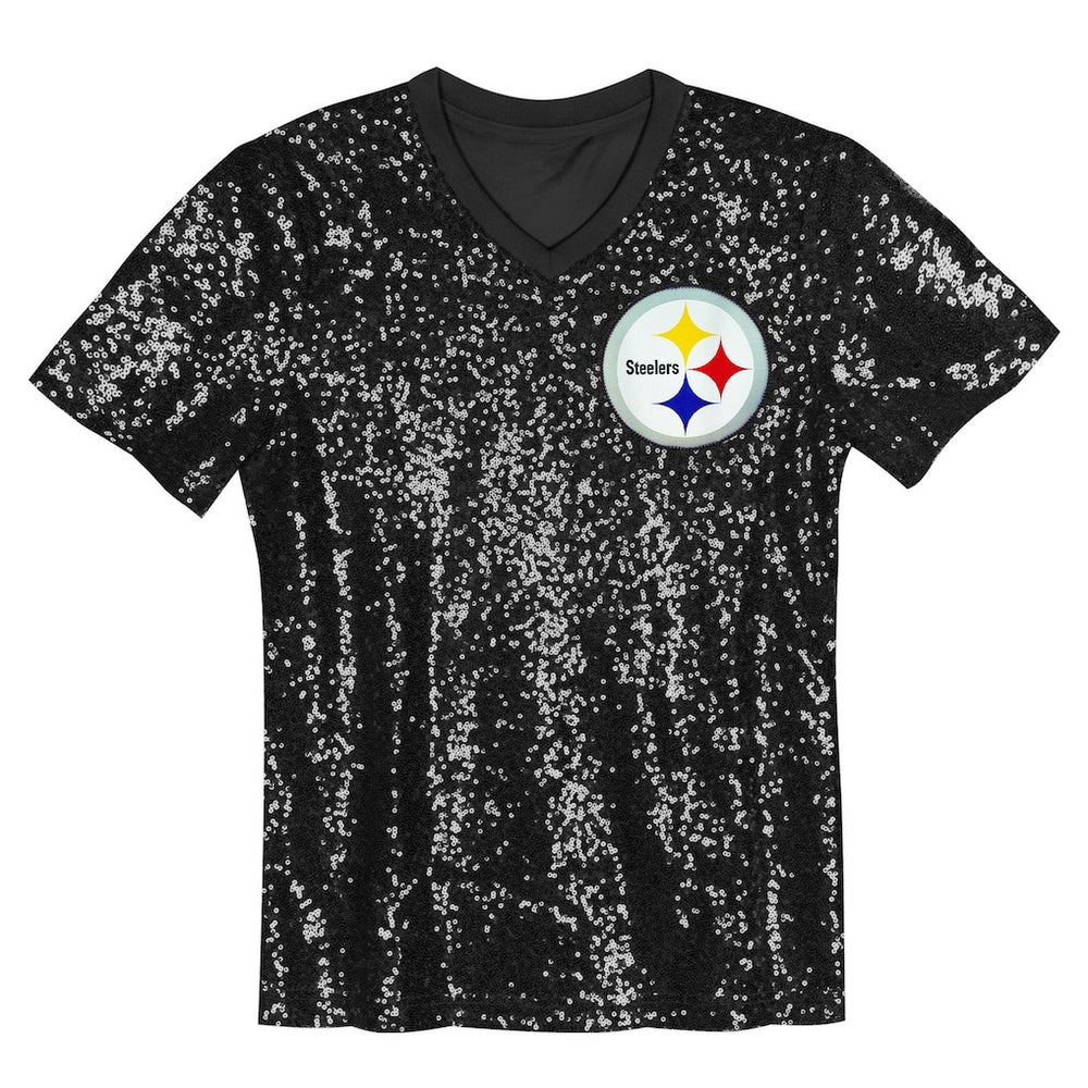 T.J. Watt Pittsburgh Steelers Women's Player Name & Number V-Neck Fashion Jersey - Black cheap