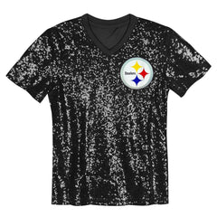 T.J. Watt Pittsburgh Steelers Women's Player Name & Number V-Neck Fashion Jersey - Black cheap