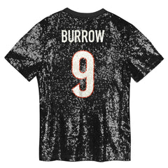 Joe Burrow Cincinnati Bengals Women's Player Name & Number V-Neck Fashion Jersey - Black cheap