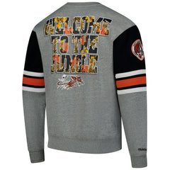 Cincinnati Bengals All Over 4.0 Vintage Logo Pullover Sweatshirt - Heather Gray for sale