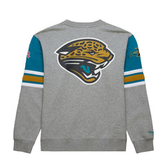 Jacksonville Jaguars All Over 4.0 Vintage Logo Pullover Sweatshirt - Heather Gray for sale