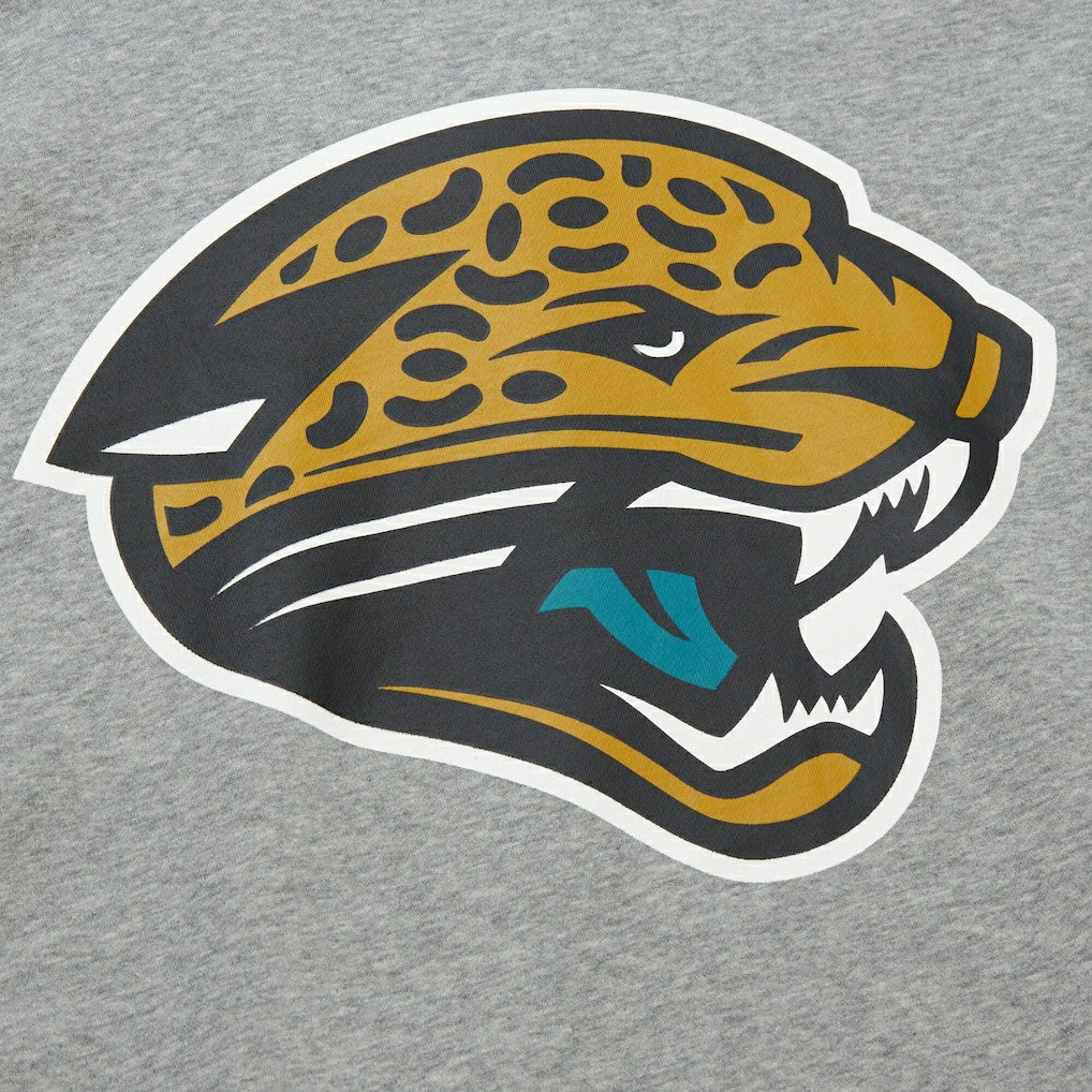 Jacksonville Jaguars All Over 4.0 Vintage Logo Pullover Sweatshirt - Heather Gray for sale