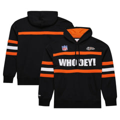 Cincinnati Bengals Vintage Logo Head Coach Fleece Pullover Hoodie - Black outlet