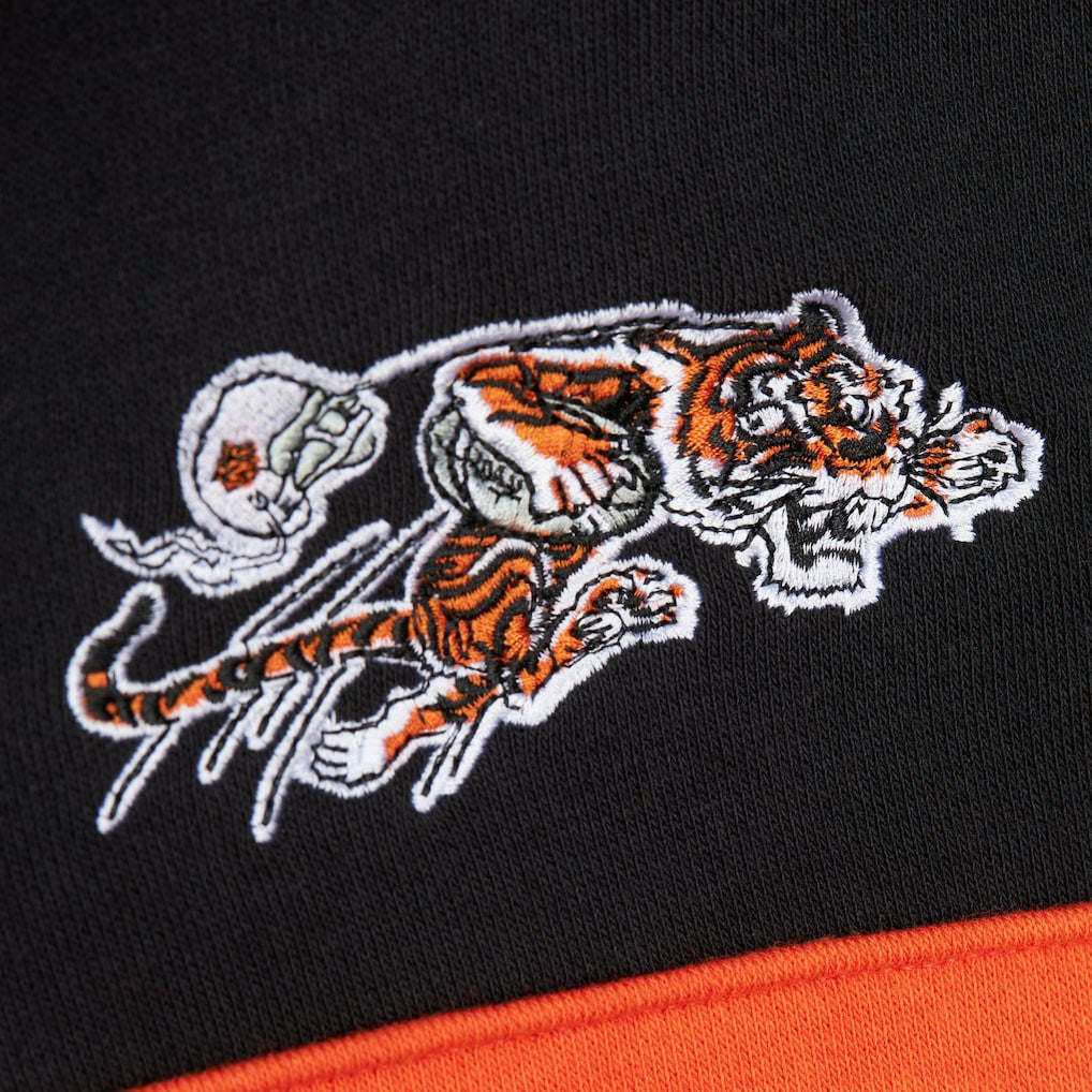 Cincinnati Bengals Vintage Logo Head Coach Fleece Pullover Hoodie - Black outlet
