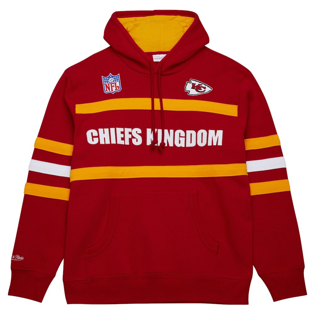 Kansas City Chiefs Vintage Logo Head Coach Fleece Pullover Hoodie - Red outlet