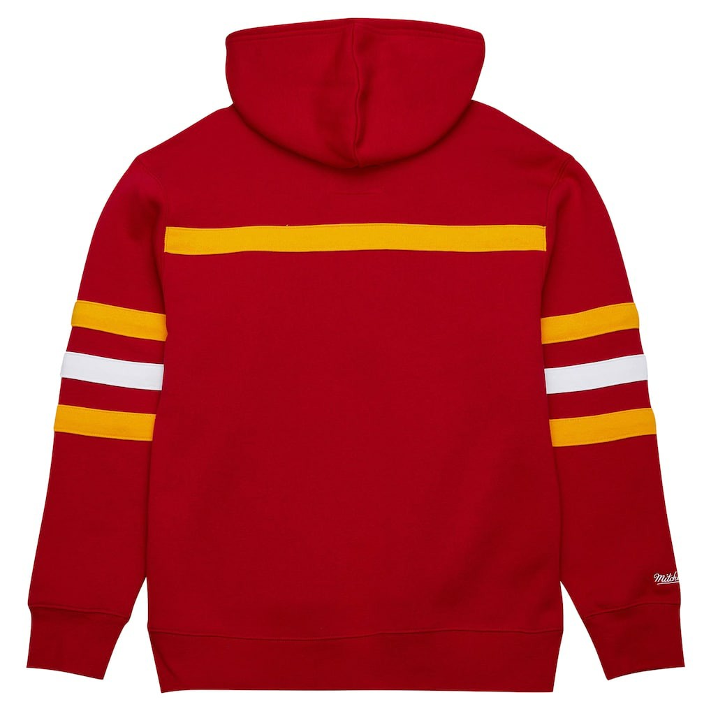 Kansas City Chiefs Vintage Logo Head Coach Fleece Pullover Hoodie - Red outlet
