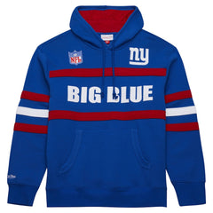 New York Giants Vintage Logo Head Coach Fleece Pullover Hoodie - Royal for sale