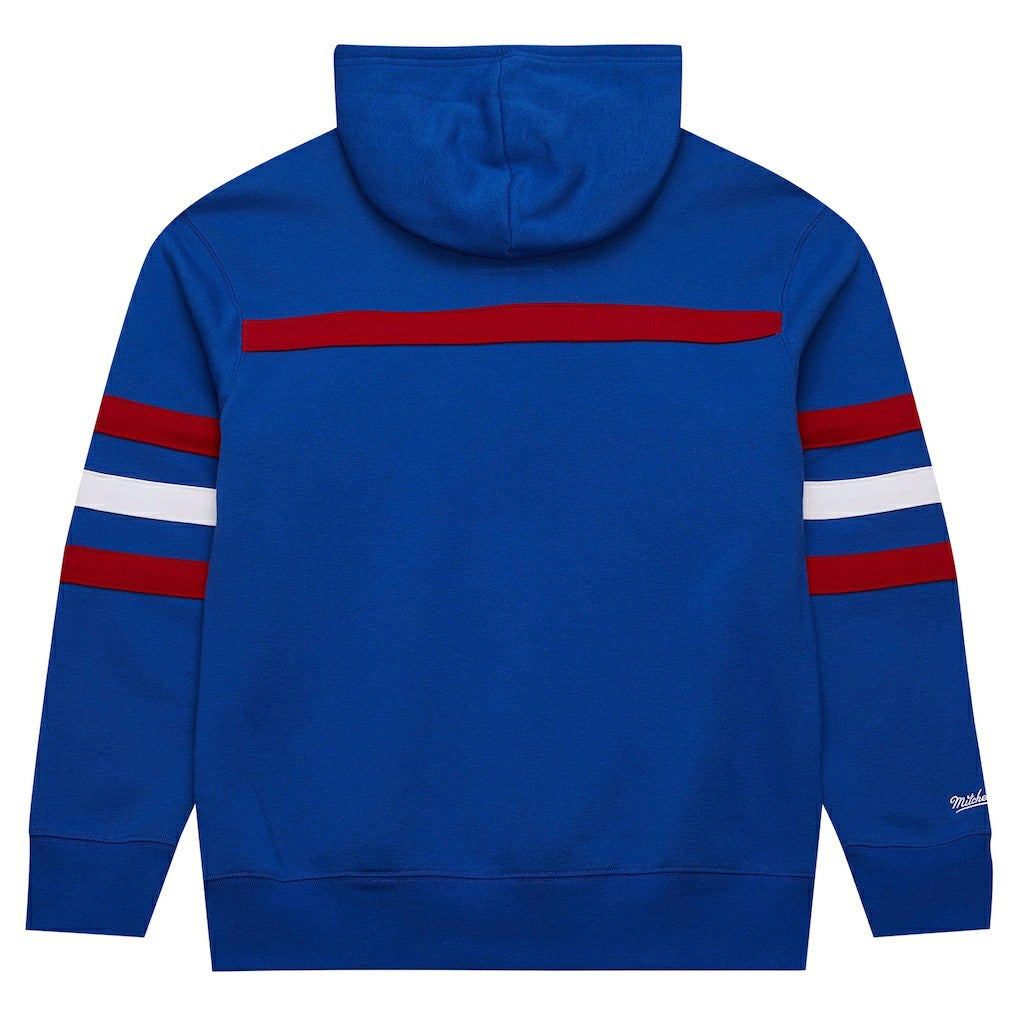 New York Giants Vintage Logo Head Coach Fleece Pullover Hoodie - Royal for sale
