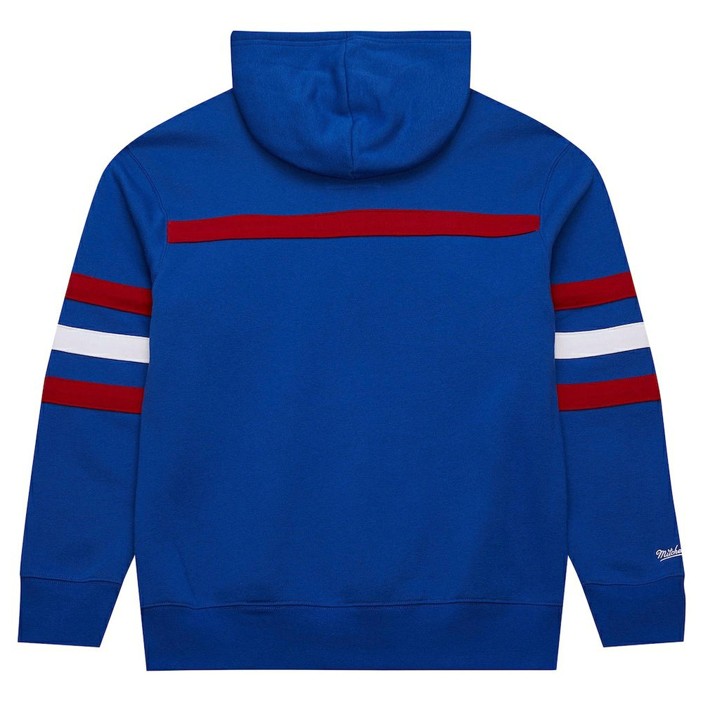 New York Giants Vintage Logo Head Coach Fleece Pullover Hoodie - Royal for sale