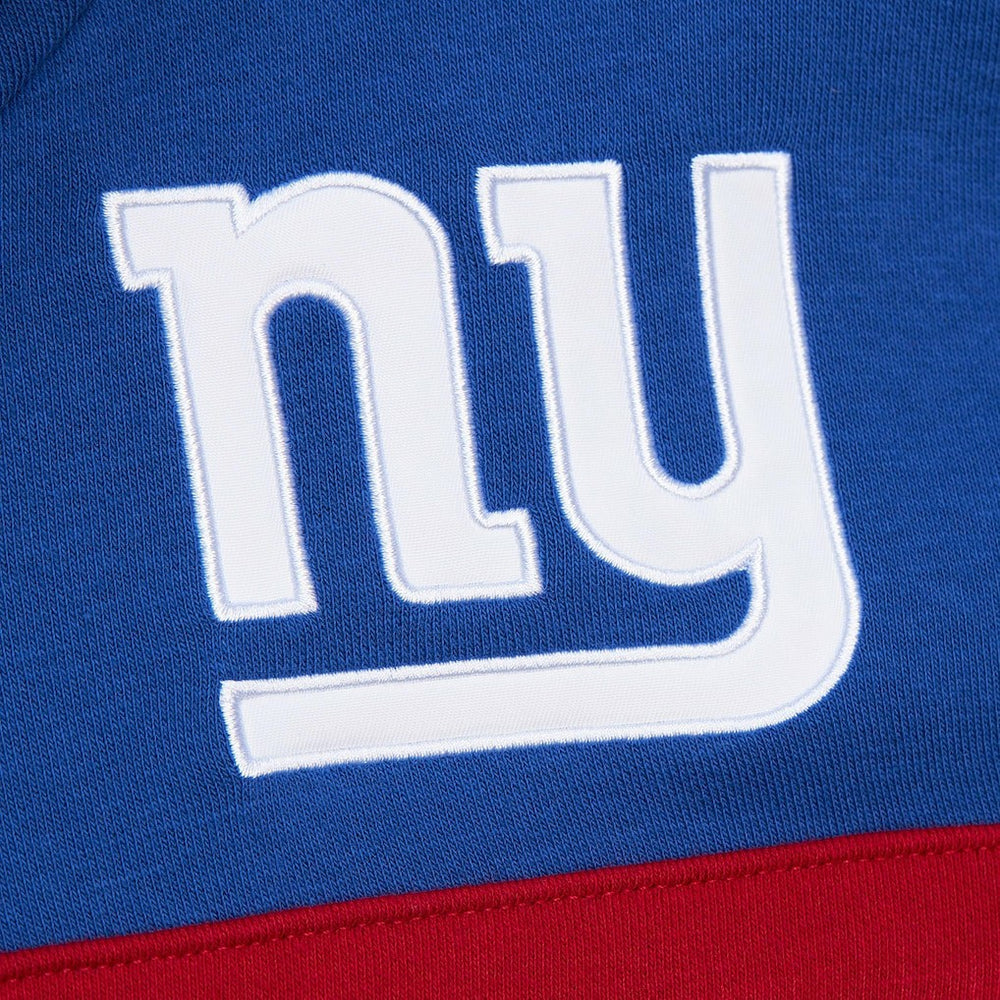 New York Giants Vintage Logo Head Coach Fleece Pullover Hoodie - Royal for sale