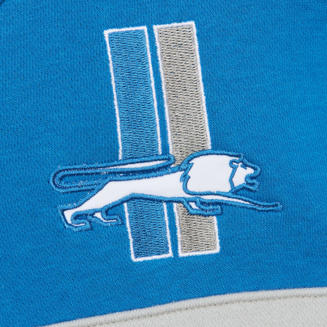Detroit Lions Vintage Logo Head Coach Fleece Pullover Hoodie - Blue sale