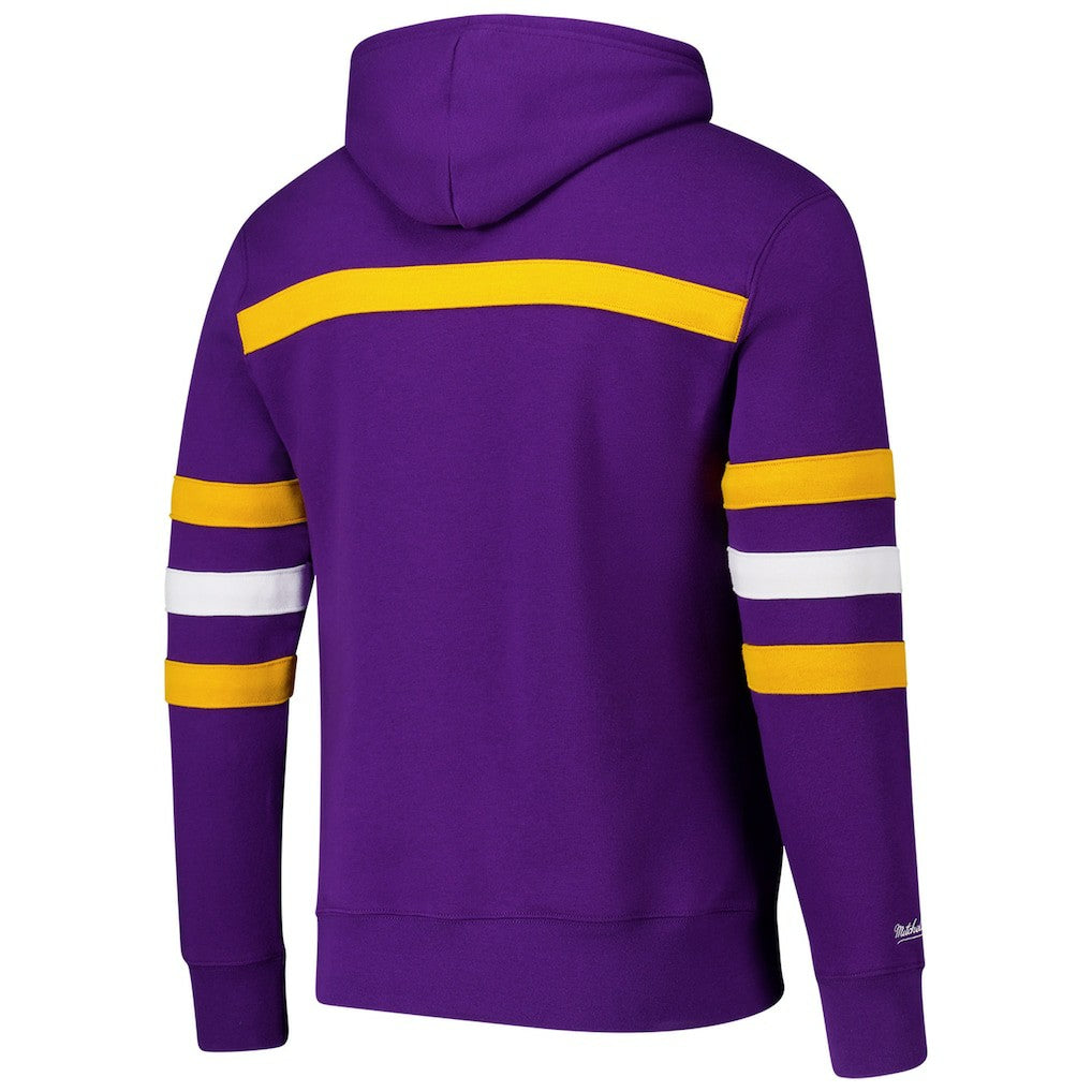 Minnesota Vikings Vintage Logo Head Coach Fleece Pullover Hoodie - Purple online