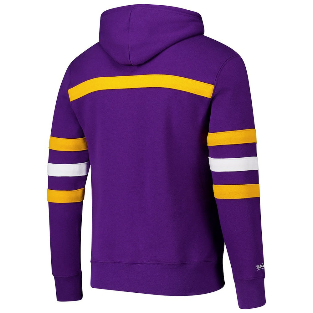 Minnesota Vikings Vintage Logo Head Coach Fleece Pullover Hoodie - Purple online