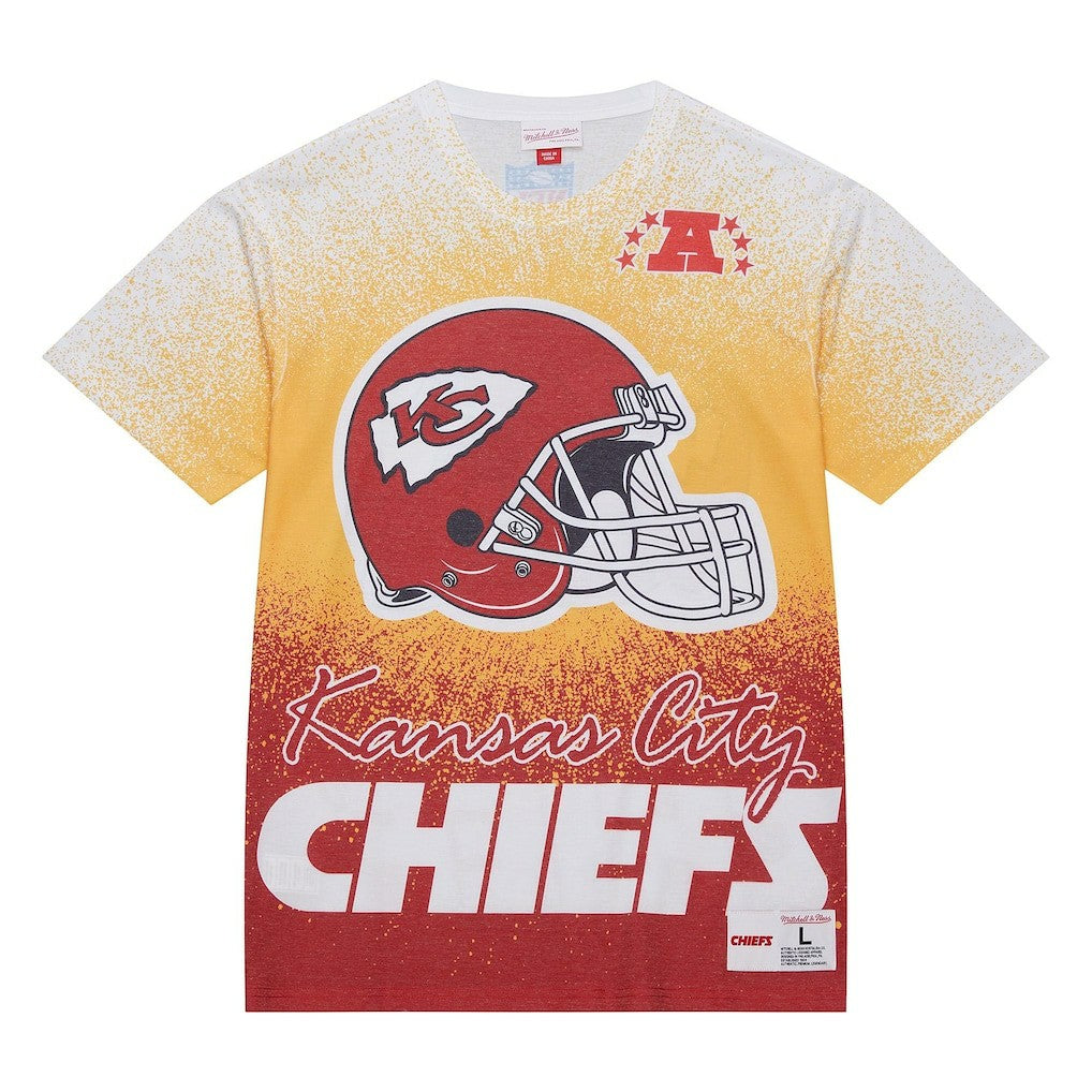 Kansas City Chiefs Team Burst Vintage Logo T-Shirt - White for sale