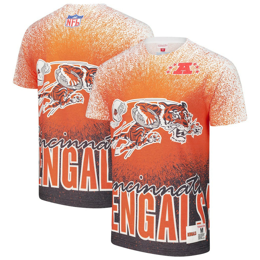 Cincinnati Bengals Team Burst Vintage Logo T-Shirt - White sale